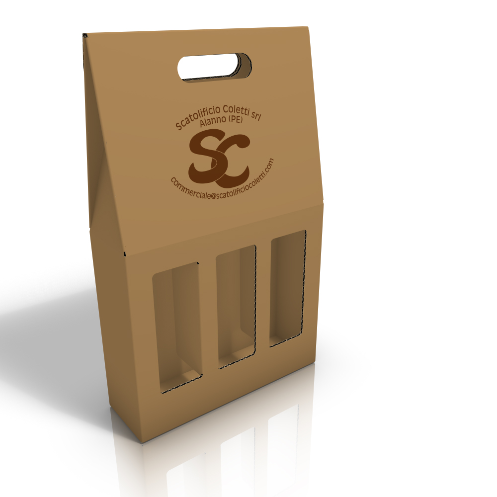 Valigetta Avana 3 bottiglie - VUOTA